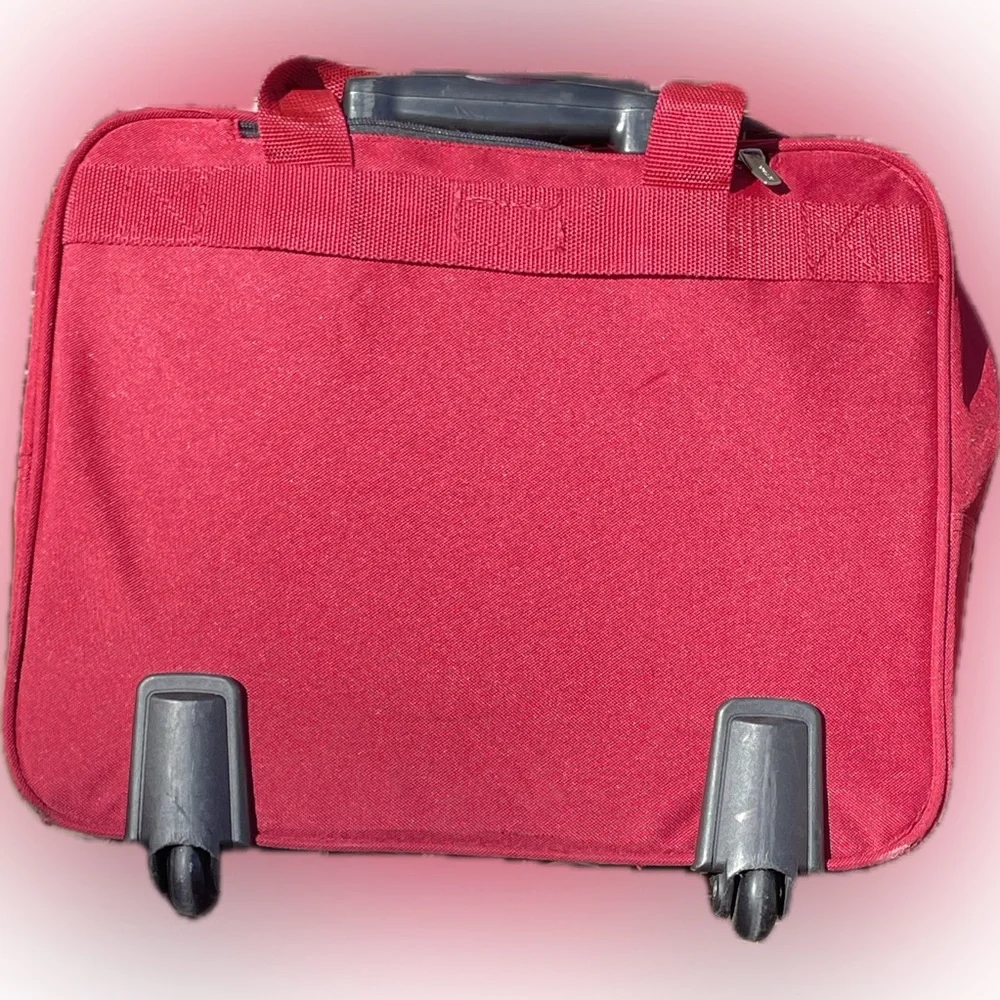 Red Rolling Storage Bag